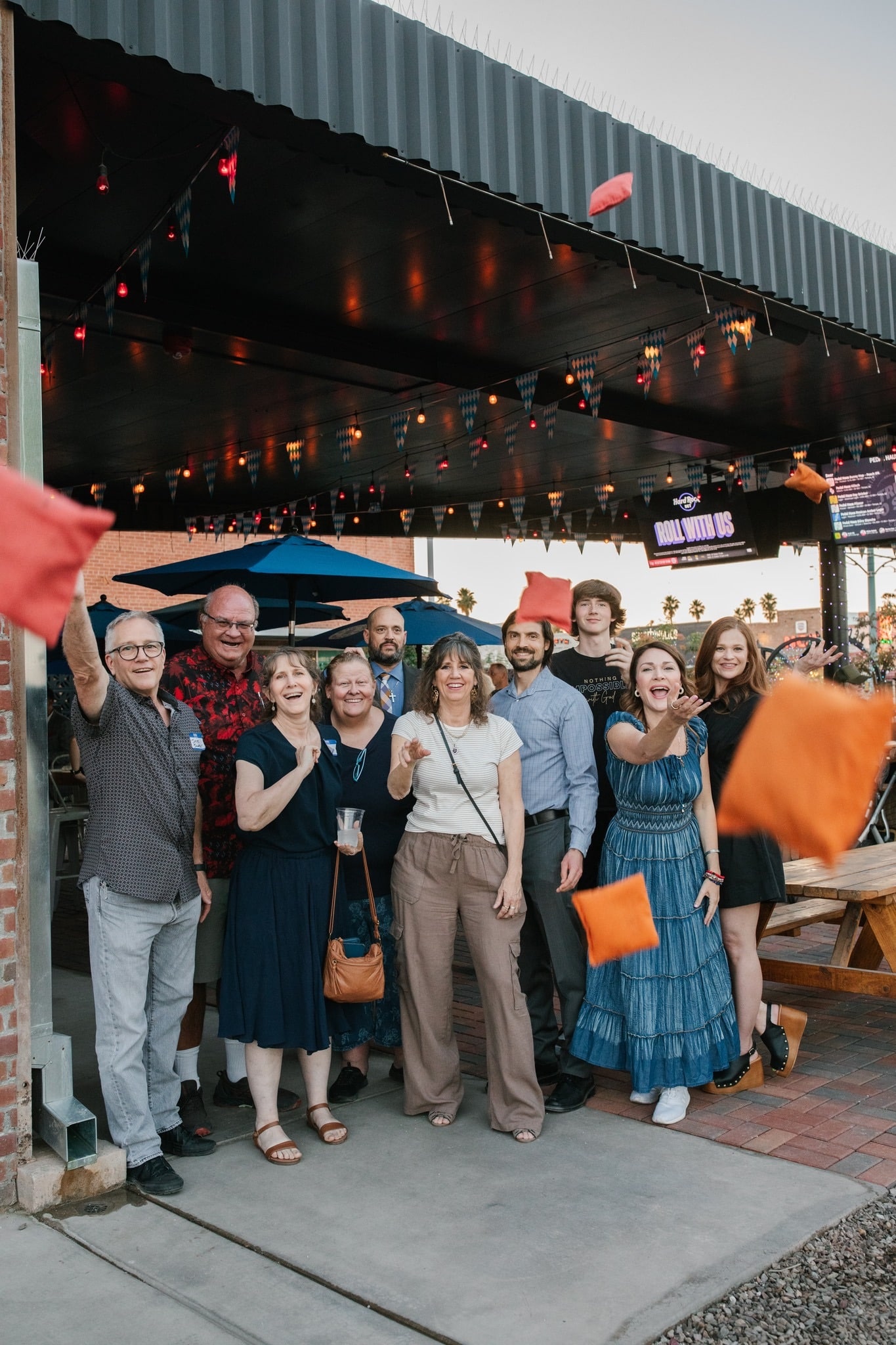Group celebrating at event with Bridget Fitzgibbons